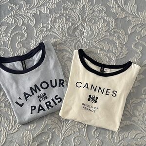 Printed T-shirts-selling together